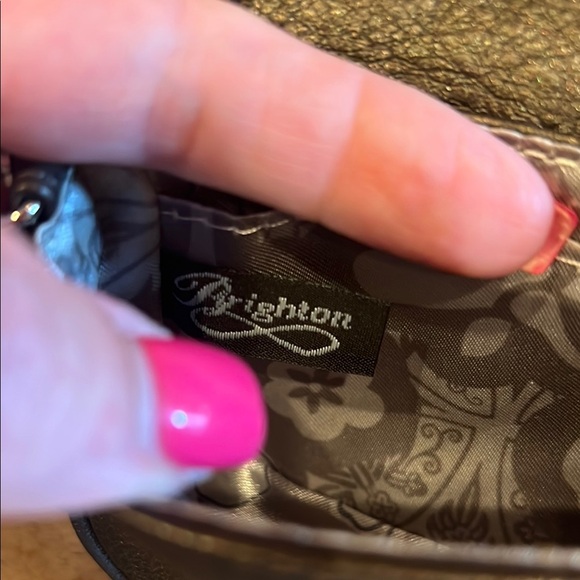 Brighton Elegant dark brown Embellished Women's small crossbody - Picture 4 of 6